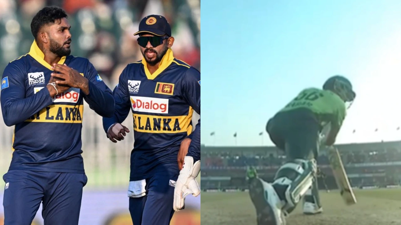 Wanindu Hasaranga mocks Babar Azam after bamboozling him in Rawalpindi as batter equals Virat Kohli