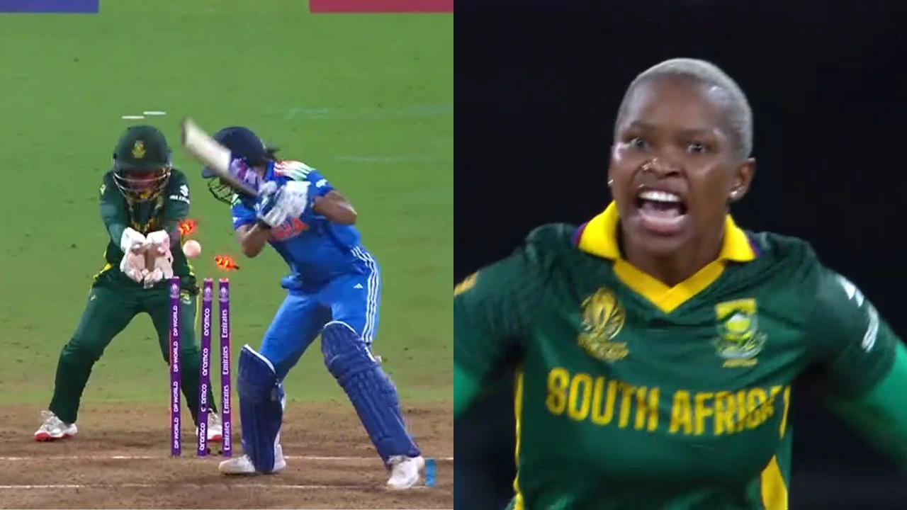 Harmanpreet Kaur receives fiery send-off from Nonkululeko Mlaba in World Cup final after creating world record