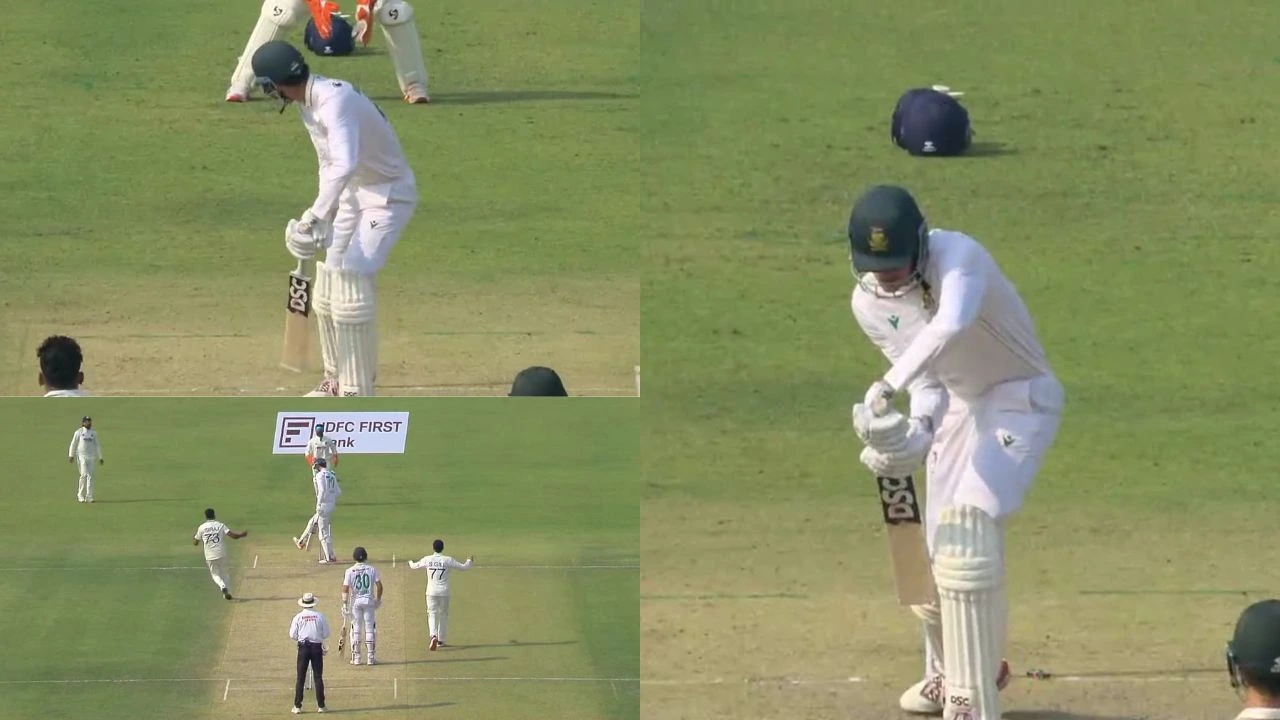 Mohammed Siraj bamboozles Marco Jansen moments after he kicks ball away to escape dismissal in Kolkata