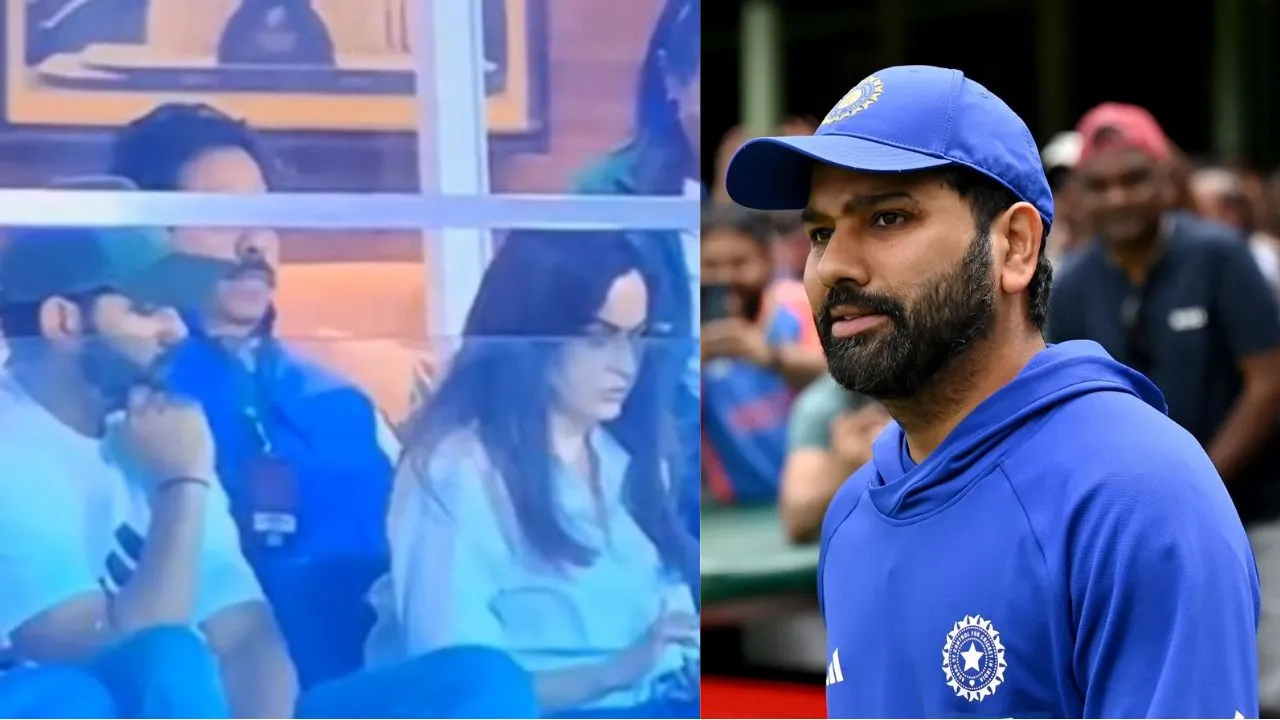 Rohit Sharma secretly spies on Nita Ambani’s phone during Women’s World Cup final; video breaks internet