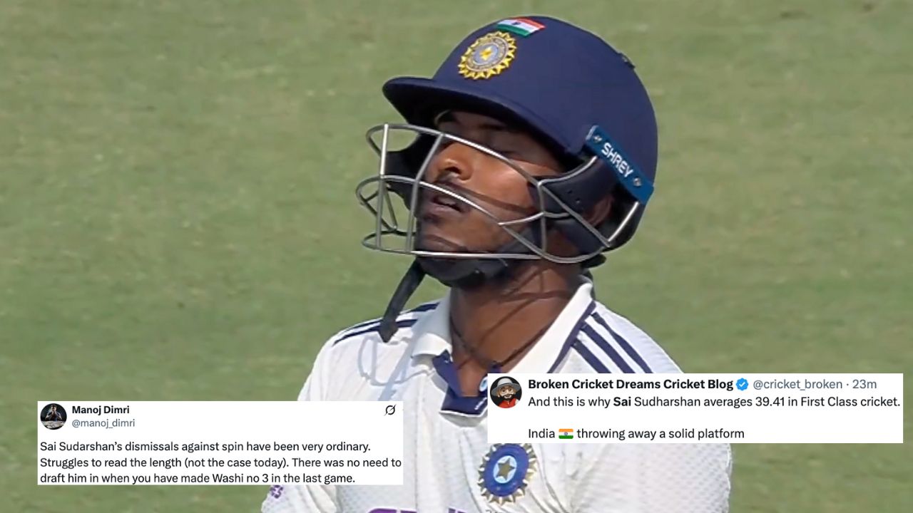 “Sai Sudharsan just an ordinary player”- Twitter rips apart for another poor outing vs South Africa