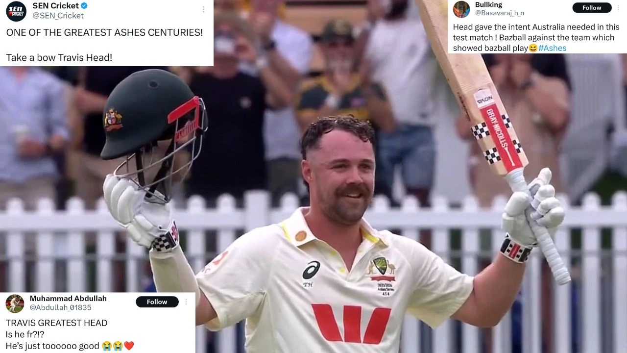 “One of the greatest Ashes innings” – Twitter reacts as Travis Head steers Australia to Perth Test win with epic ton