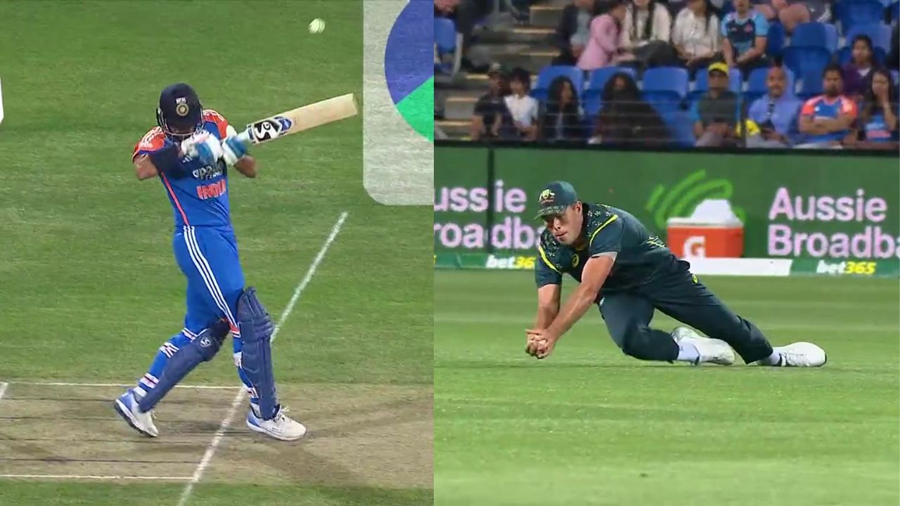 Xavier Bartlett pulls off a screamer to dismiss Axar Patel in Hobart