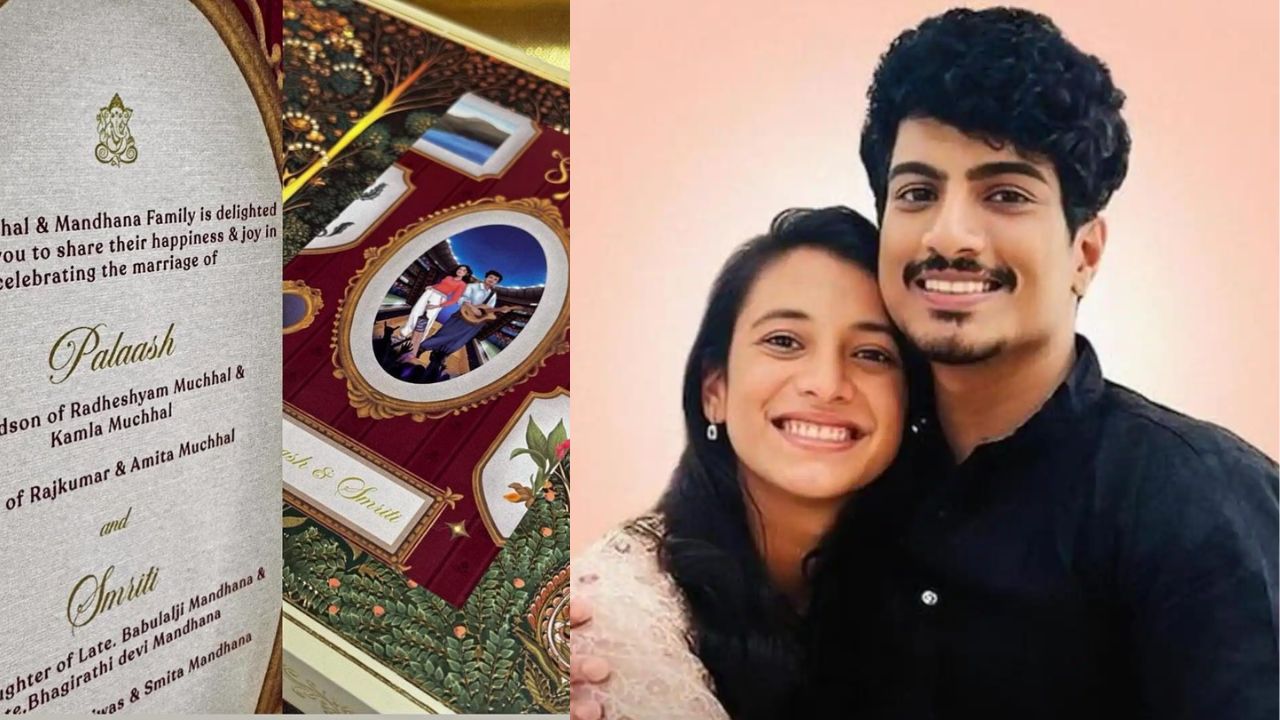 Smriti Mandhana’s wedding card leaked online, fans in disbelief