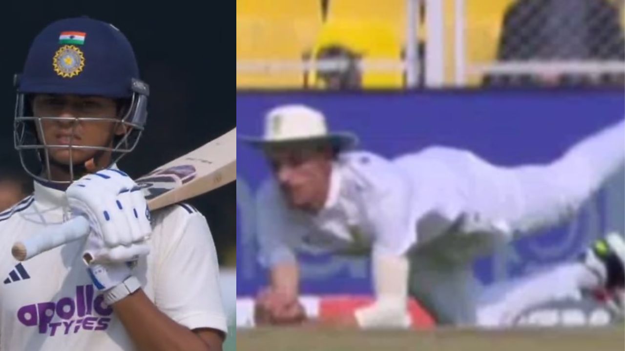 Marco Jansen stops Yashasvi Jaiswal dead in his tracks with full-length diving catch