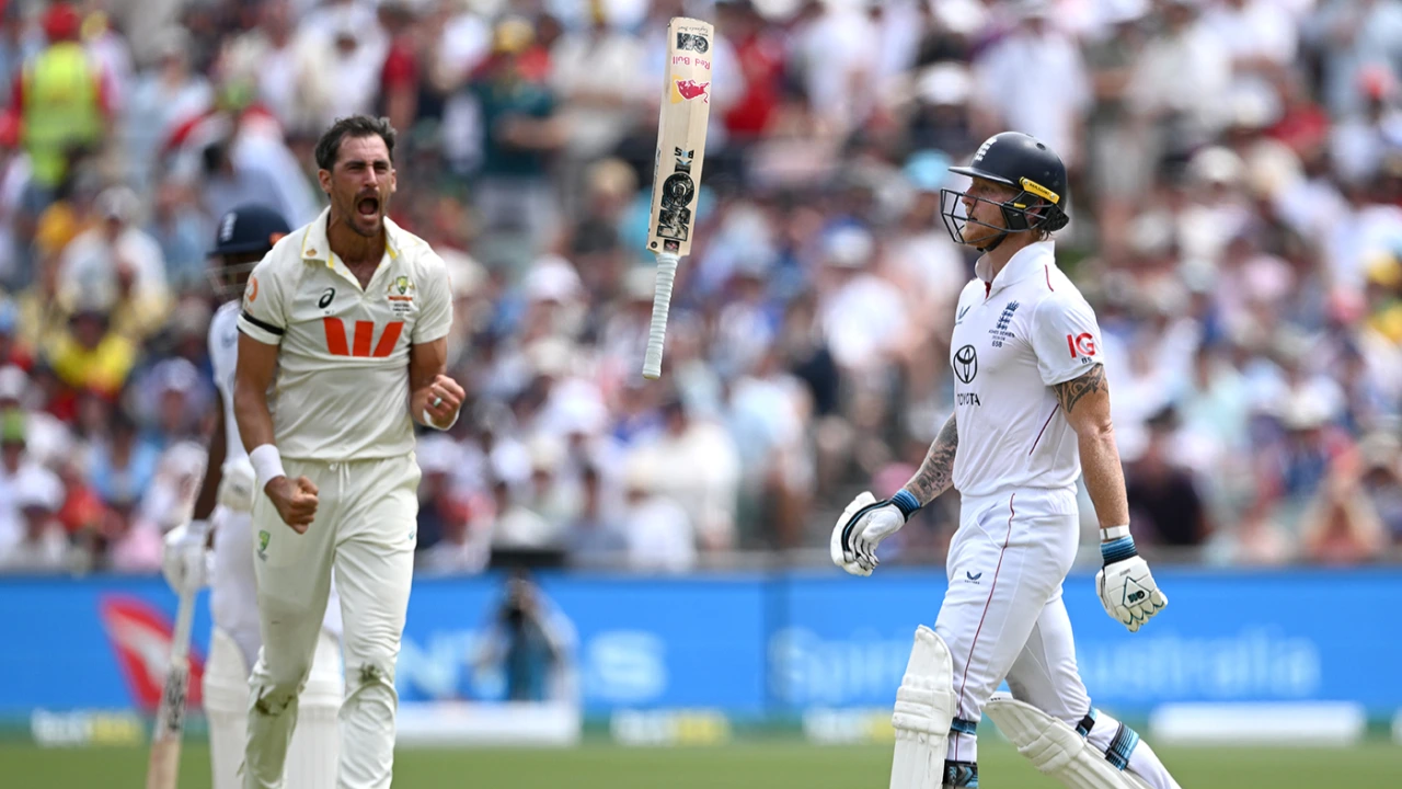 Ben Stokes throws childish tantrum after Mitchell Starc destroys his stumps in 3rd Ashes Test
