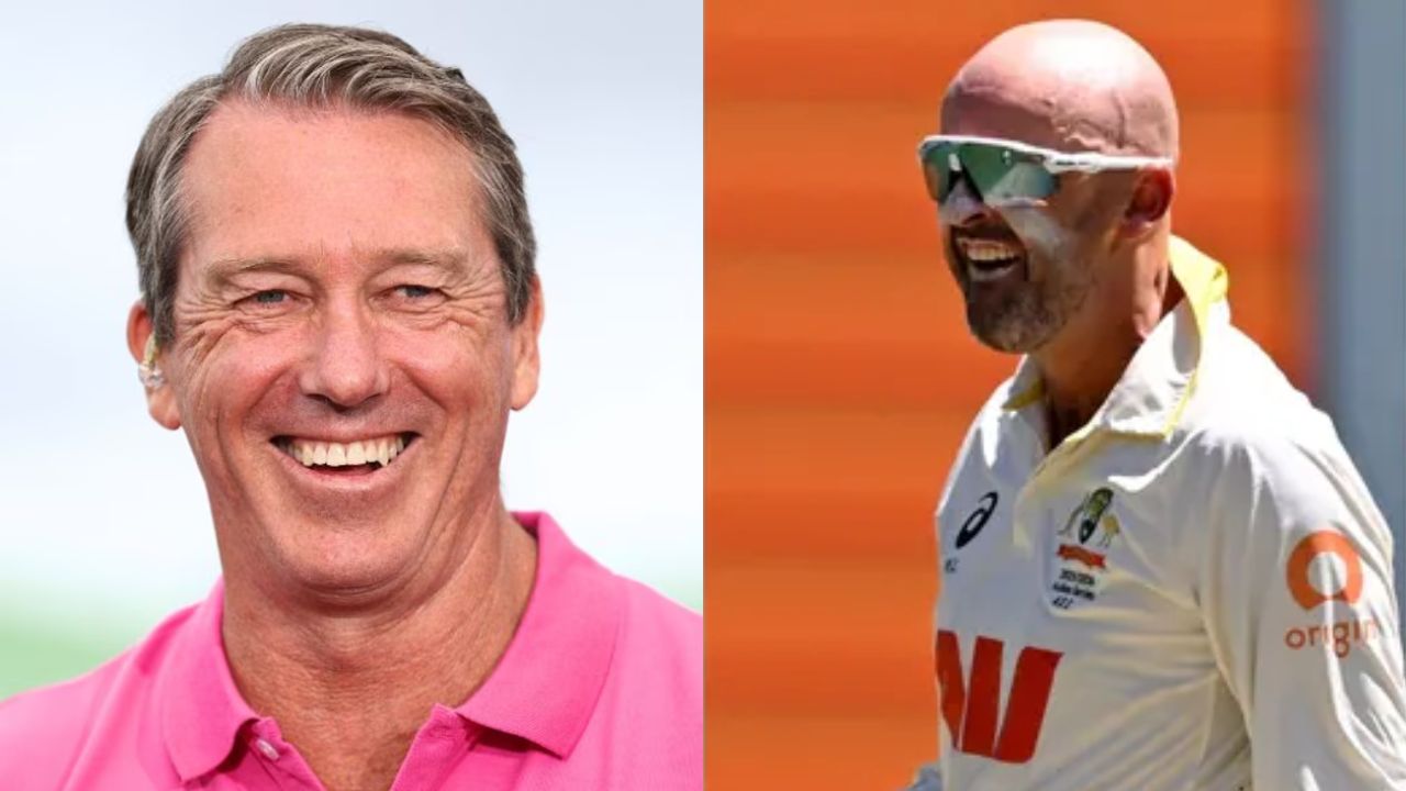 Glenn McGrath’s chair-smashing reaction after Nathan Lyon leapfrogs him breaks internet