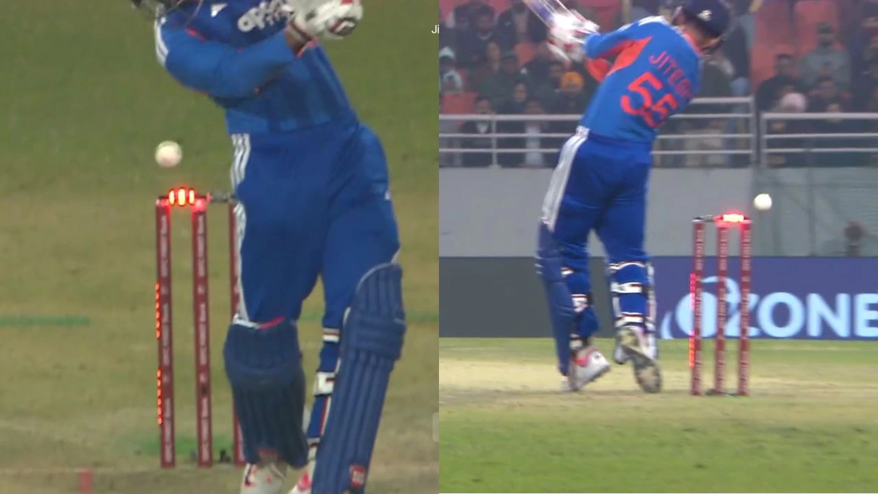 Jitesh Sharma survives FREAK moment as ball hits bail but it doesn’t fall in IND vs SA 2nd T20I