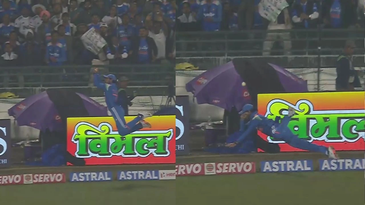 Tilak Varma defies gravity, steals six away from Aiden Markram with insane save in Raipur