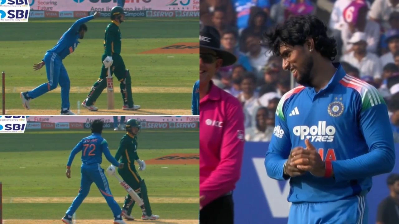 Tilak Varma threatens to Mankad Matthew Breetzke during IND vs SA 3rd ODI