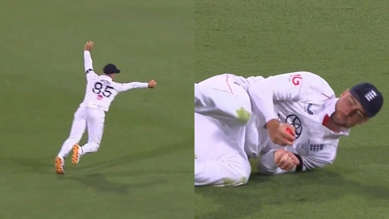 Will Jacks pulls off stunning catch to dismiss Steve Smith in Gabba Test