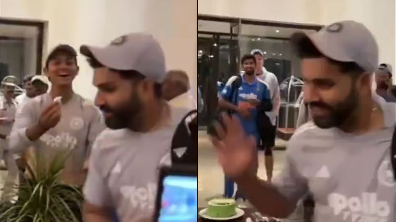 “Main phir se mota ho jaunga” – Rohit Sharma refuses cake from Yashasvi Jaiswal after ODI series win