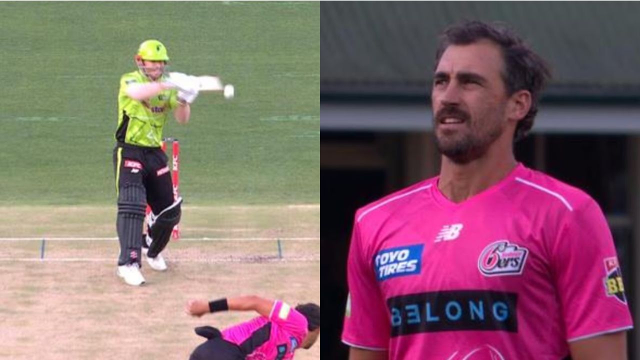 Mitchell Starc absolutely destroyed by David Warner on BBL return after 11 years
