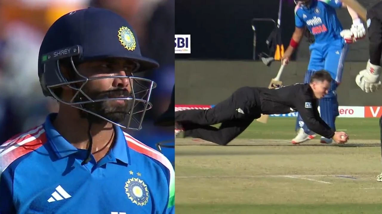 Ravindra Jadeja fails again as Michael Bracewell humiliates him with stunning Caught&Bowled in 2nd ODI