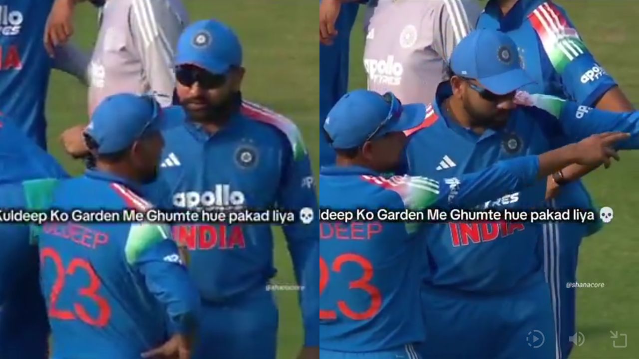 Rohit Sharma loses cool, gives Kuldeep Yadav a brutal scolding mid-match in Vadodara ODI