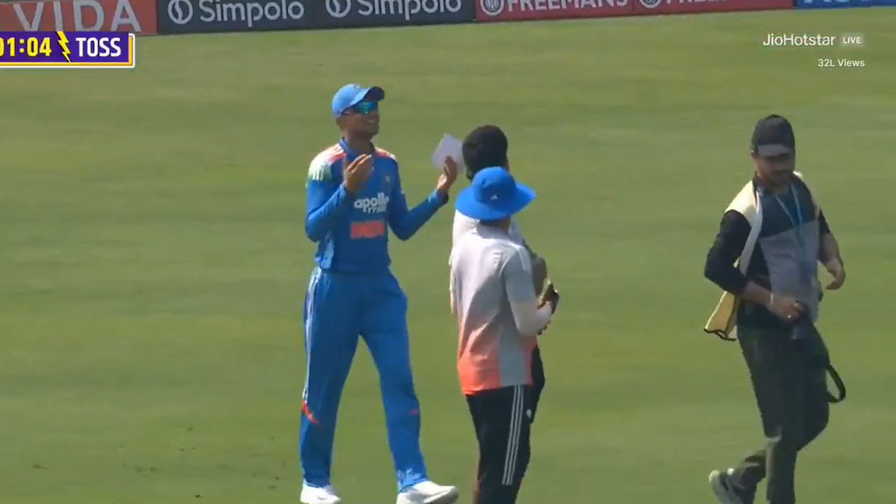 Shubman Gill prays to God and India instantly win toss vs NZ in Vadodara; video breaks internet