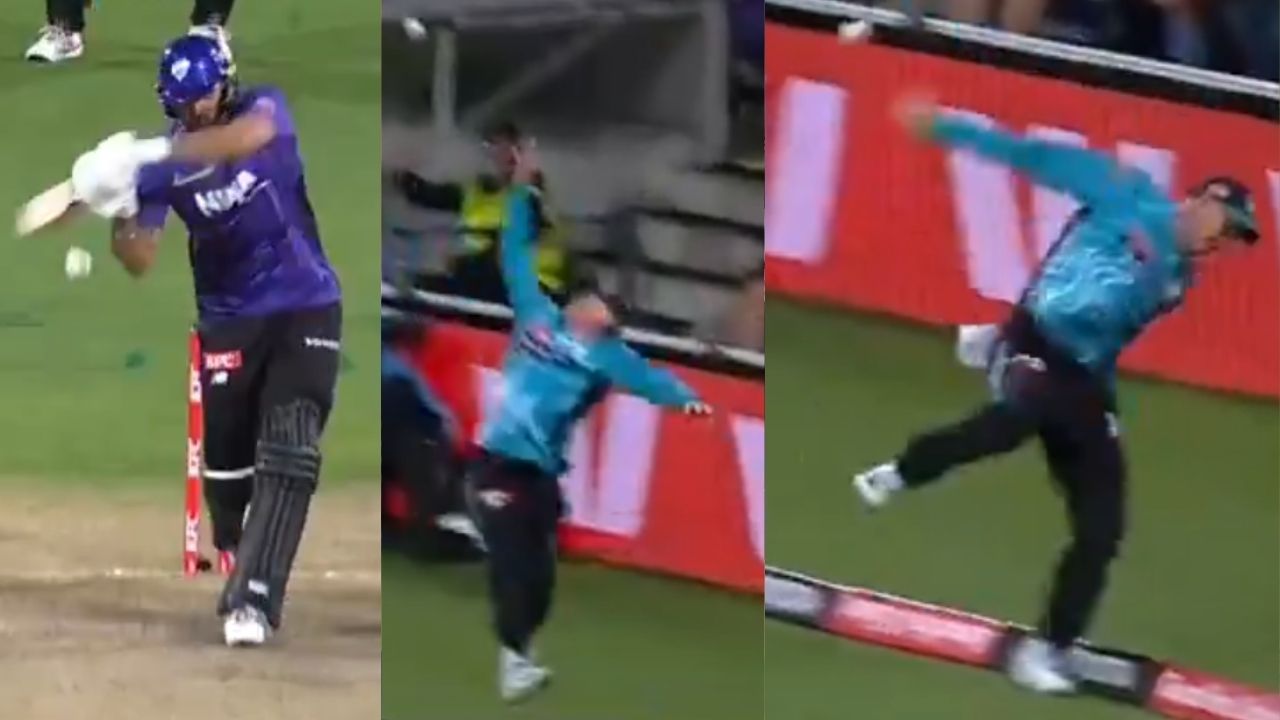 Matt Renshaw turns Superman, denies Nikhil Chaudhary six with unreal effort in Hobart Hurricanes vs Brisbane Heat clash
