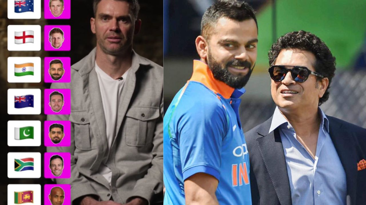 James Anderson snubs Sachin Tendulkar, names Babar Azam and Virat Kohli as his all-time favorites