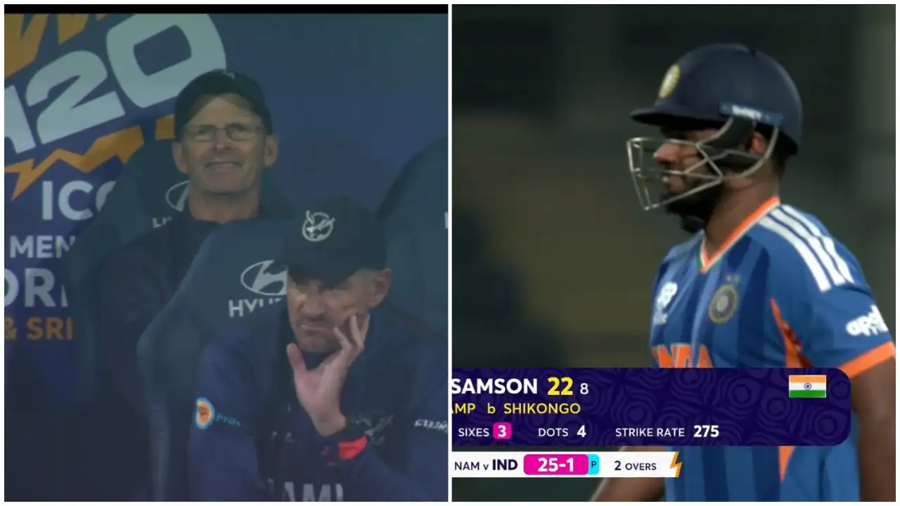 Watch: Gary Kirsten can’t stop smiling as Sanju Samson falls into Namibia’s trap