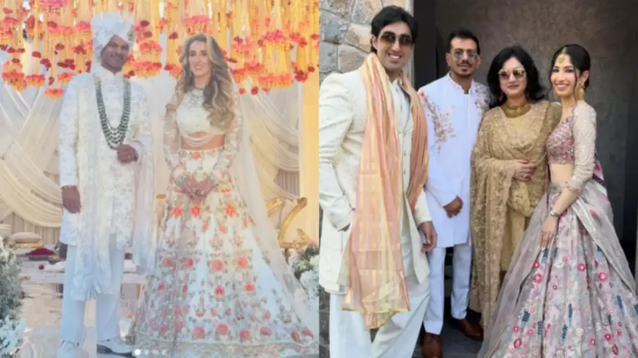 Dancer Yuzvendra Chahal steals the show at Shikhar Dhawan’s wedding