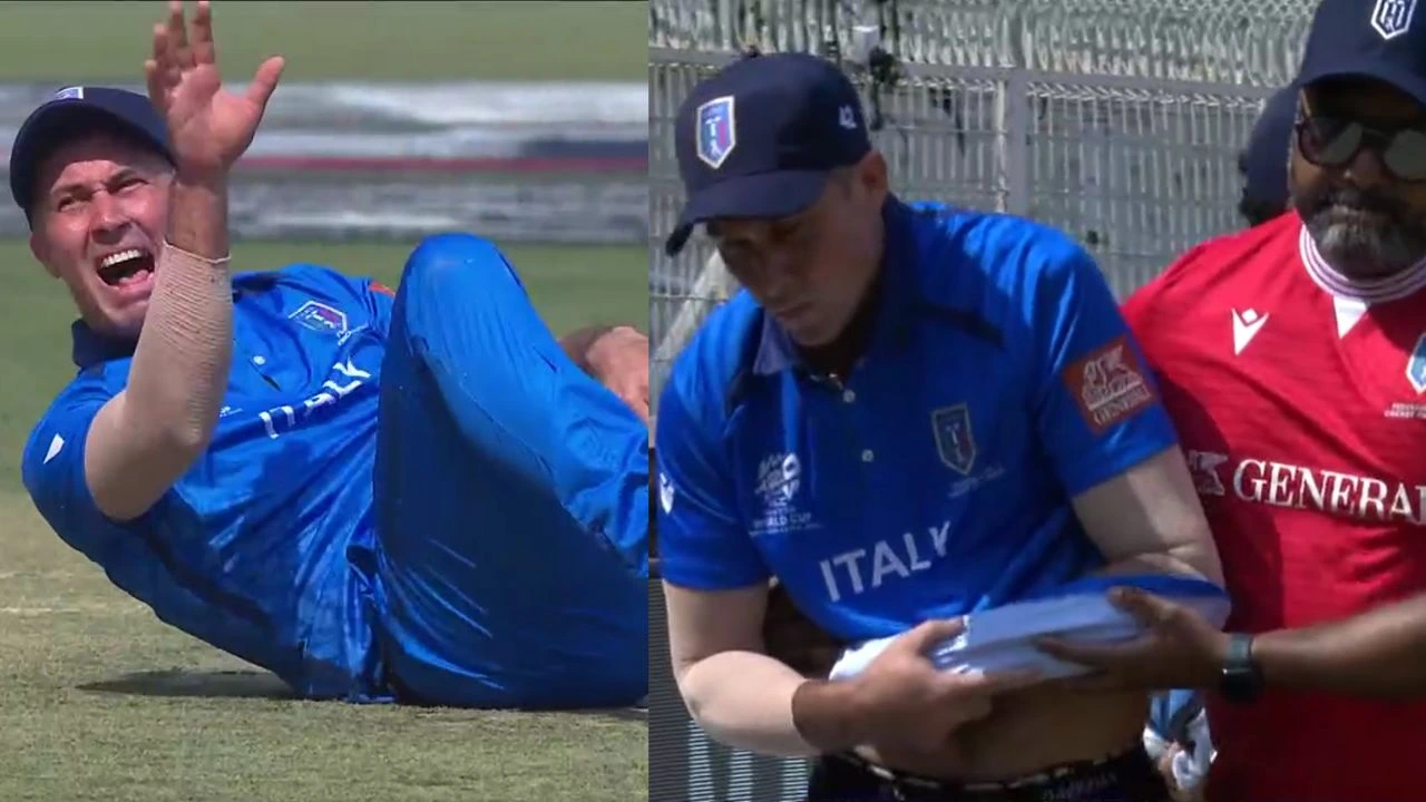 Italy rocked by horror injury as Wayne Madsen breaks shoulder on T20 World Cup debut