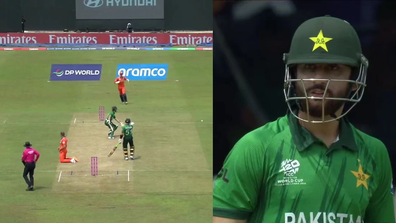 Salman Ali Agha shoots death stare at Sahibzada Farhan after suicidal mix-up in T20 World Cup
