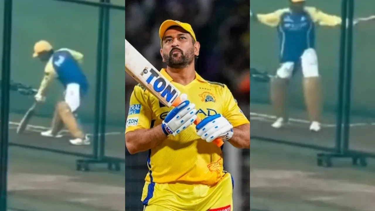 MS Dhoni breaks internet with wild dance in nets ahead of IPL 2026