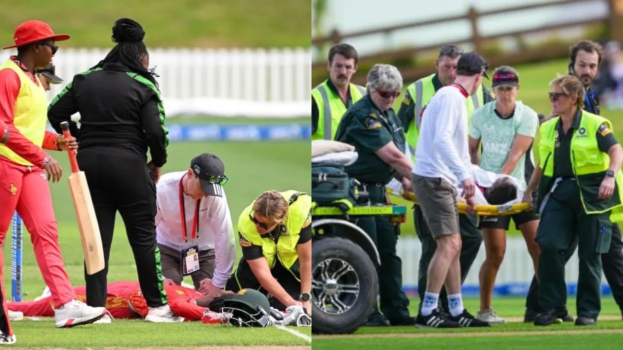 Scary moment! Zimbabwe batter hospitalised after being hit by deadly bouncer from New Zealand bowler
