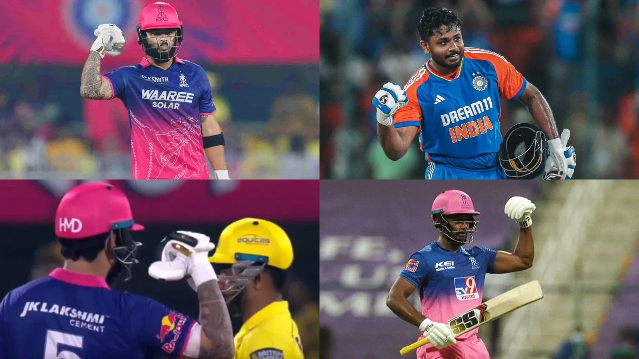 Riyan Parag mocked Sanju Samson? Batter’s muscle-flex celebration after sensational 6 vs CSK goes viral