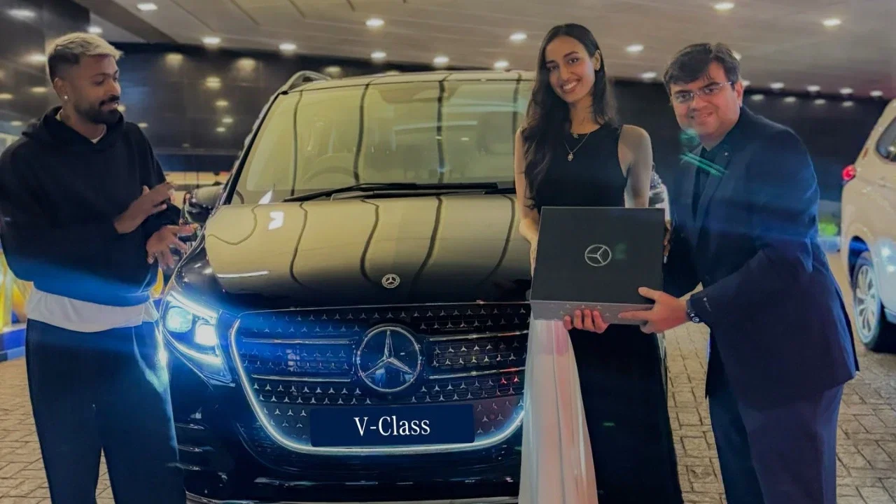 Hardik Pandya surprises Mahieka Sharma with luxurious Mercedes V-Class gift