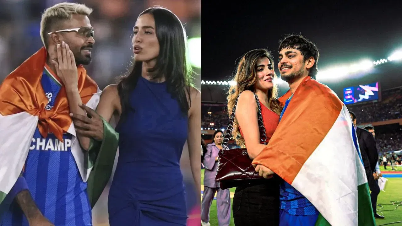 Lovebirds Hardik Pandya–Mahieka Sharma, Ishan Kishan–Aditi Hundia go crazy celebrating India’s T20 WC win