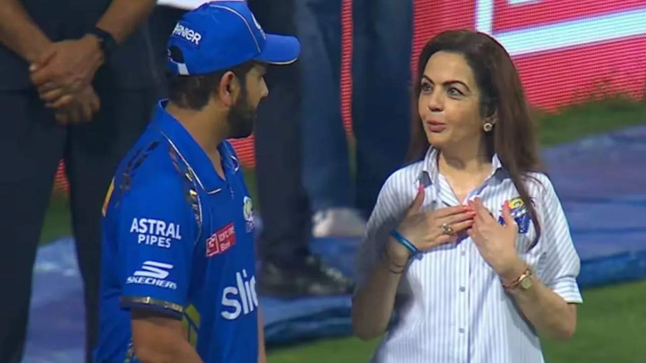 Watch: Nita Ambani fails to recognize Rohit Sharma, calls him a “young boy”