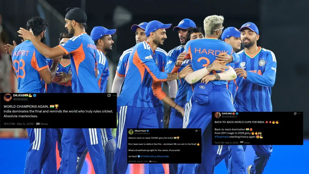 Fans erupt with joy as India clinch ICC Men’s T20 World Cup for third time
