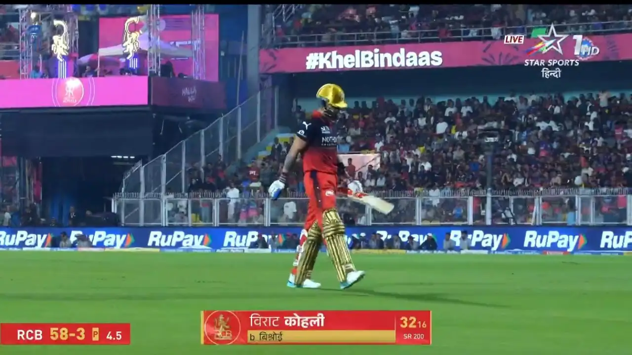 Ravi Bishnoi bamboozles Virat Kohli in RR vs RCB clash