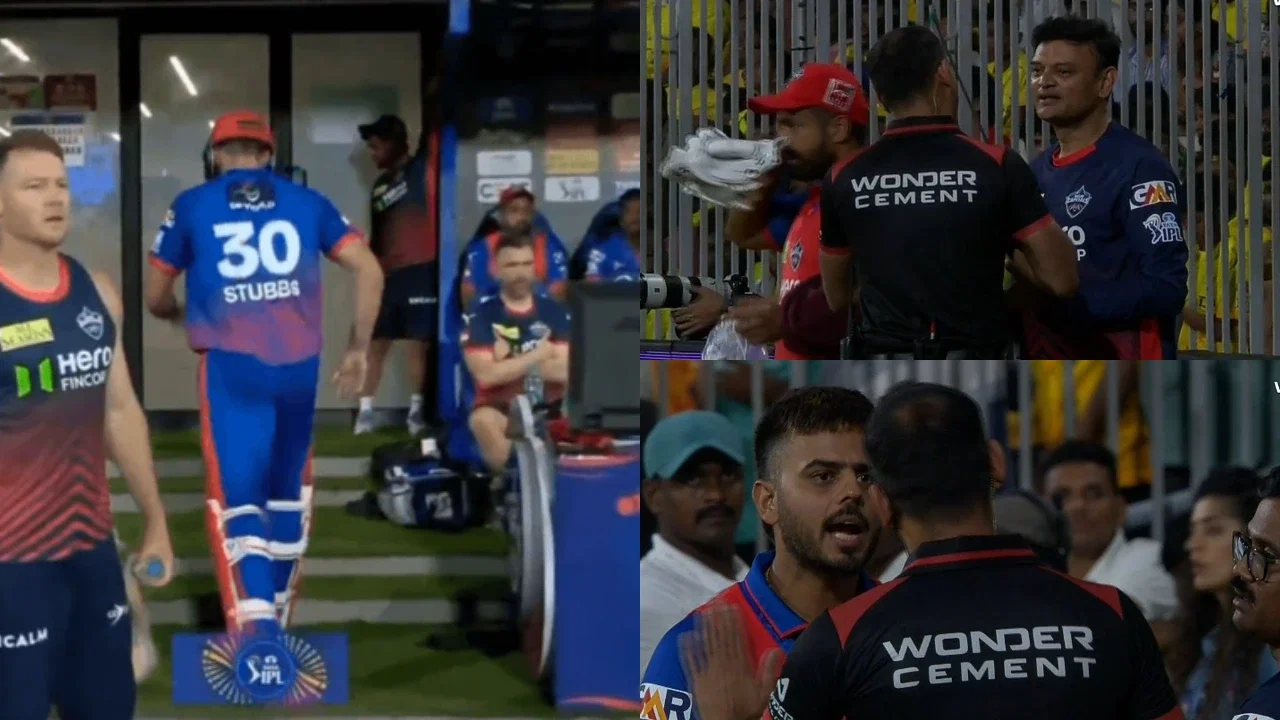 Tristan Stubbs’ rage goes viral as umpire call leaves Nitish Rana, Hemang Badani furious in CSK vs DC clash