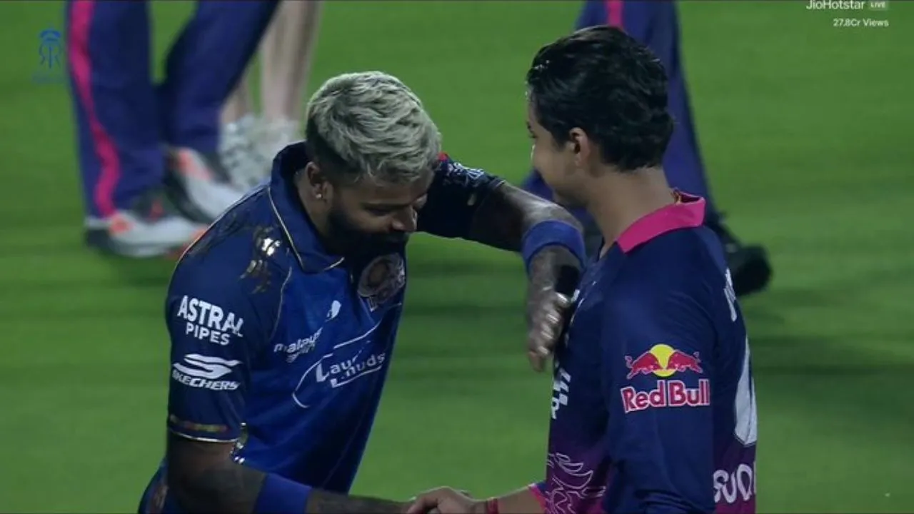 “Quite fascinating” – Hardik Pandya in awe of Vaibhav Sooryavanshi after RR’s win over MI