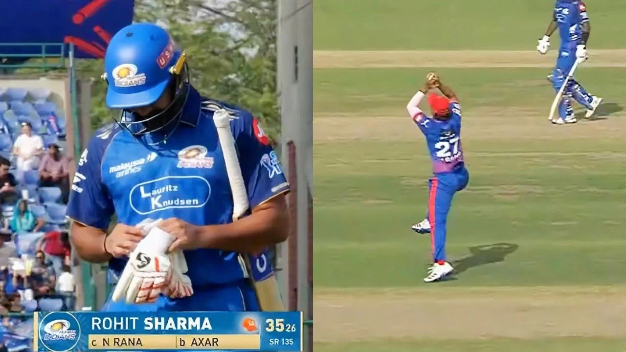 Beh*****d! Rohit Sharma left furious after falling to Nitish Rana’s stunner in IPL 2026