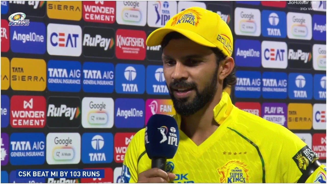 “Glory to him:” Ruturaj Gaikwad dedicates victory against MI to Mukesh Choudhary after pacer’s personal loss