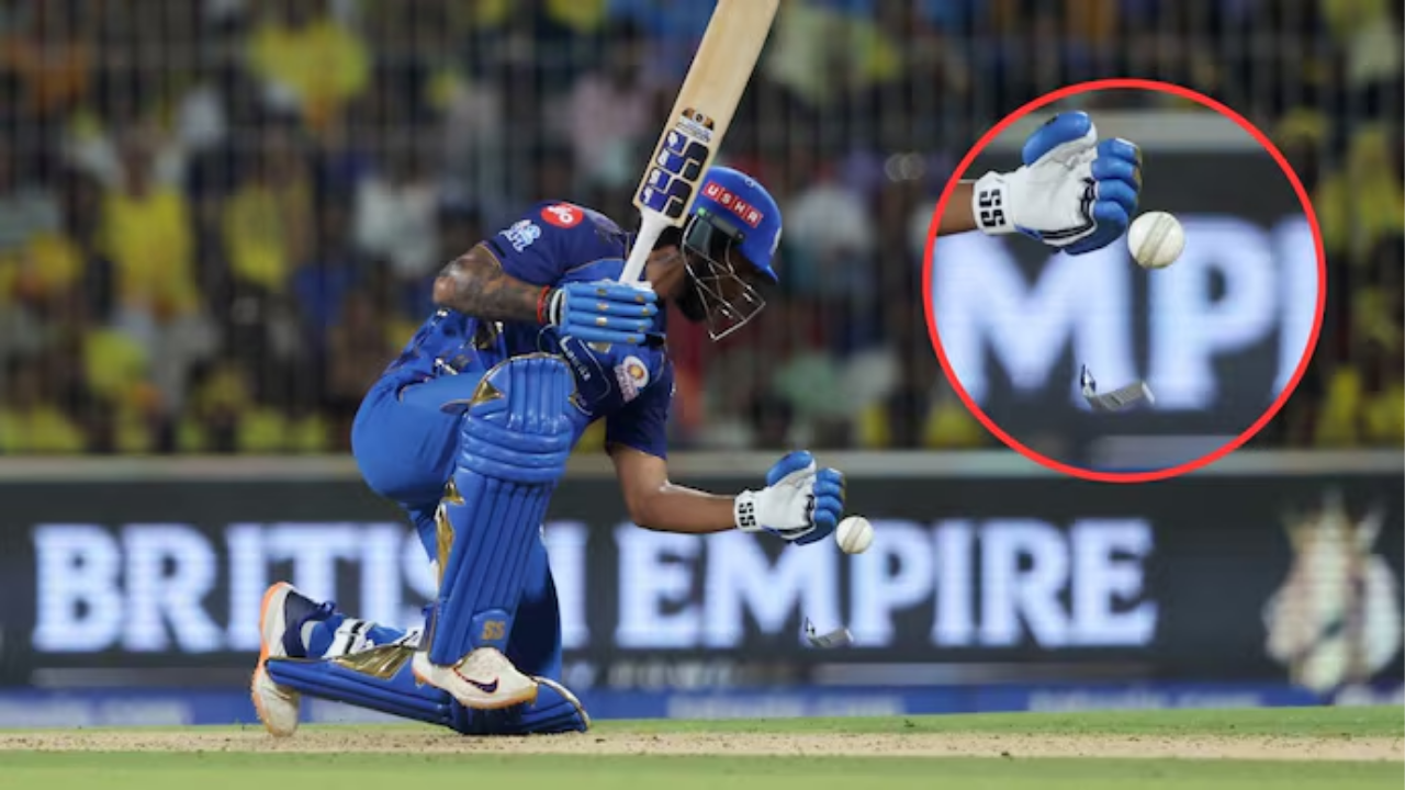 Watch: Tilak Varma vs Jamie Overton 2.0 sees Mumbai Indians star suffer a heavy blow in IPL 2026