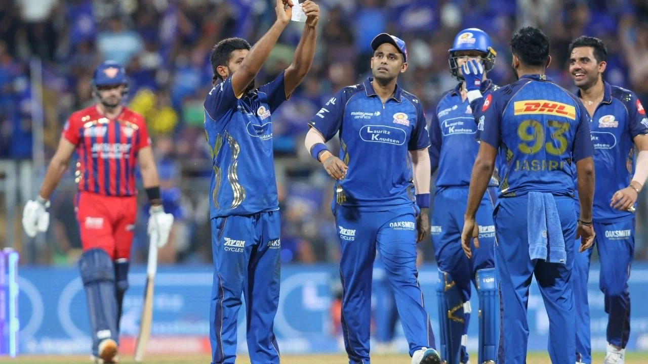 Raghu Sharma mirrors Abhishek Sharma’s viral celebration after picking maiden wicket in IPL 2026