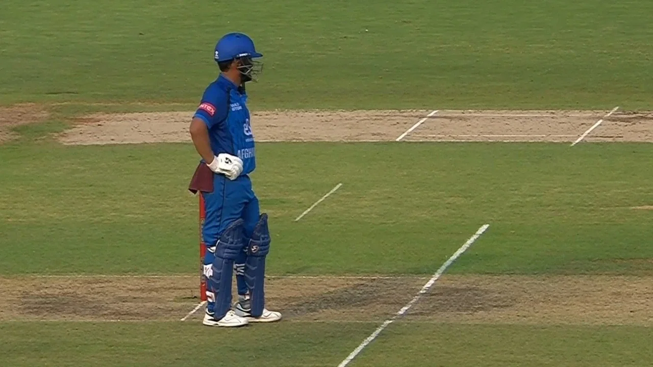 Hashmatullah Shahidi penalised for pitch infringement as Afghanistan lose 5 runs in bizarre incident vs India