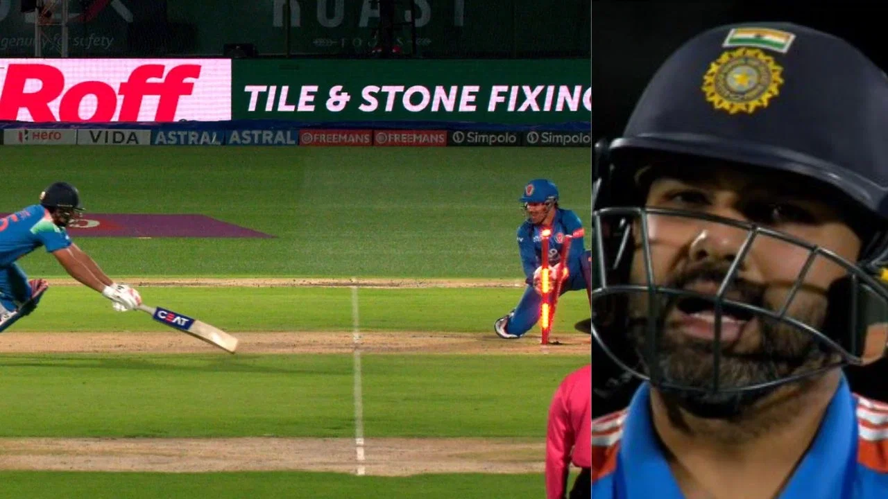 Rohit Sharma furious after mix-up with Shubman Gill leads to run out