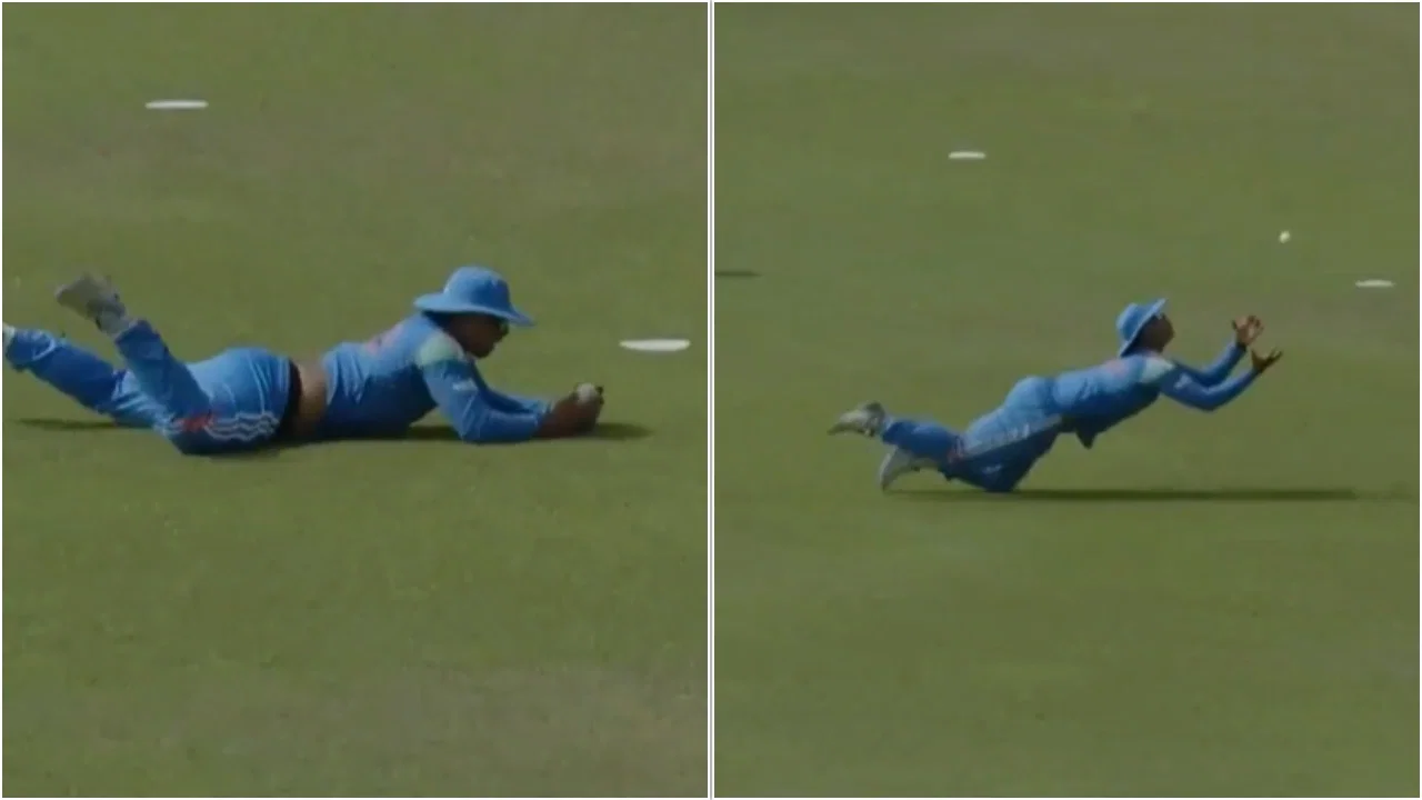 Vaibhav Sooryavanshi shines in the field with sensational flying catch [Watch]