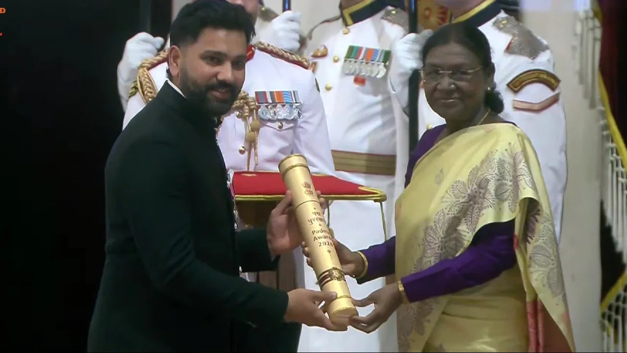 Watch: Rohit Sharma honoured with Padma Shri; joins Virat Kohli in exclusive list of Indian cricketers