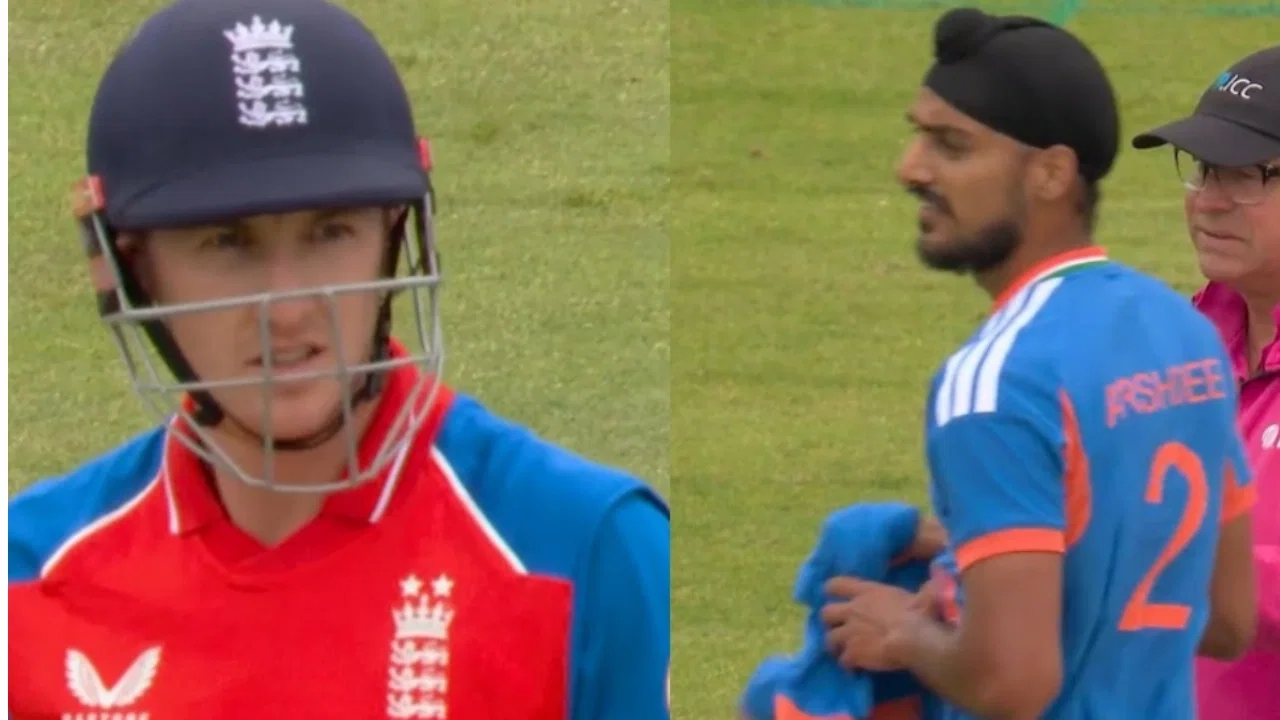 4,4,6,6,6! Harry Brook smashes 26 off Arshdeep Singh in 2nd T20I vs India