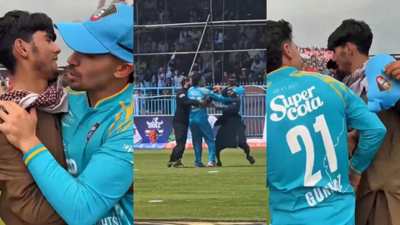 Watch: Fan targets Rahmanullah Gurbaz in bizarre on-field interruption