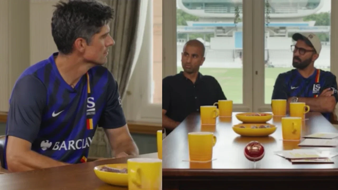 Watch: Alastair Cook clashes with RCB’s Dinesh Karthik, Mo Bobat over Jacob Bethell debate
