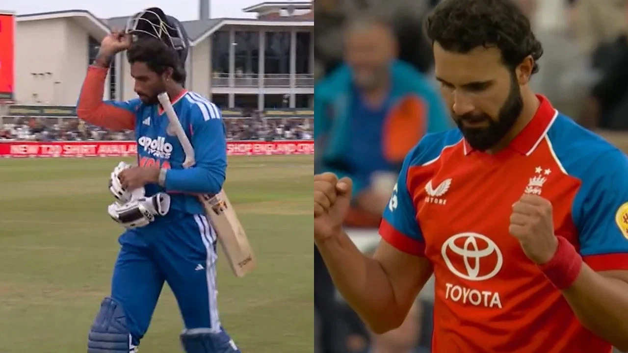 “Excellent Test batsman”: Fans troll after Tilak Varma falls cheaply in 1st IND vs ENG T20I