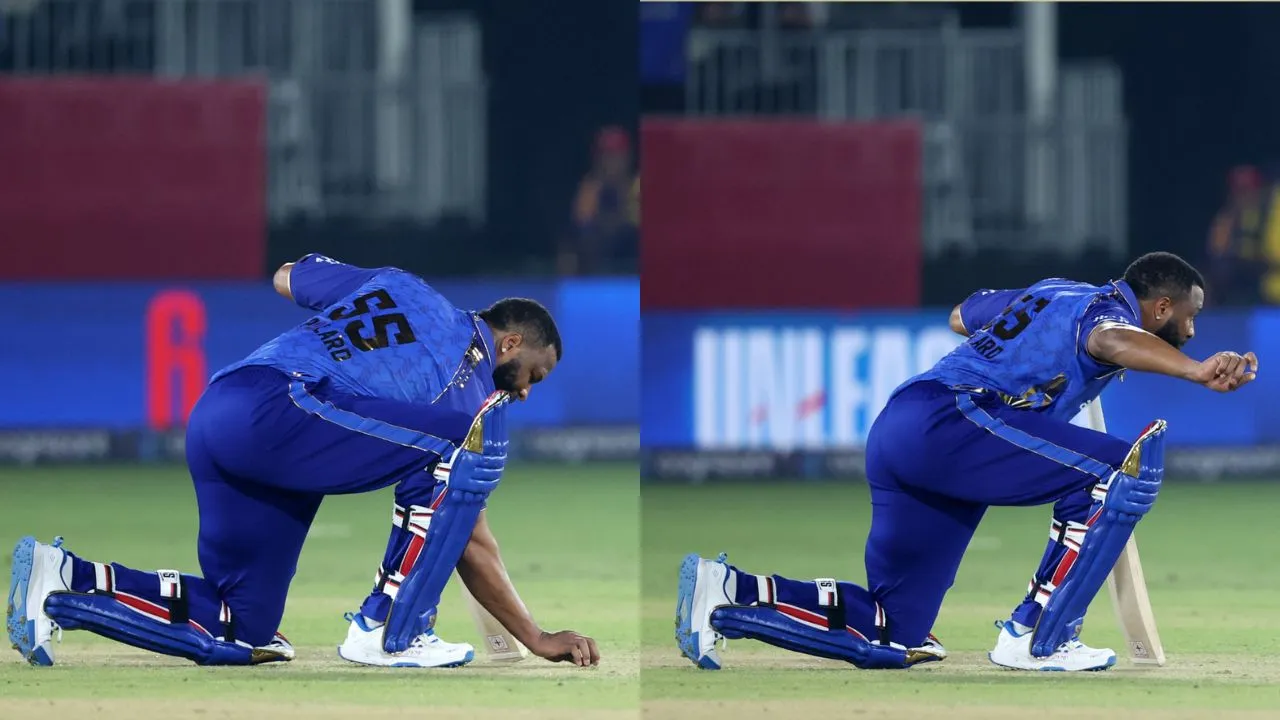 Kieron Pollard’s “6-0” celebration goes viral after MI New York beat LA Knight Riders in MLC 2026