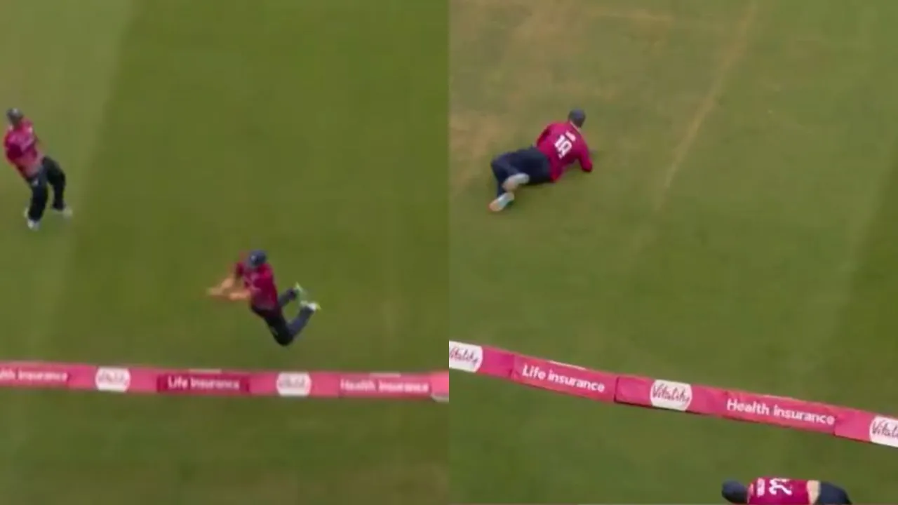 Watch: David Willey, Saif Zaib pull off one of cricket’s best relay catches in Vitality Blast